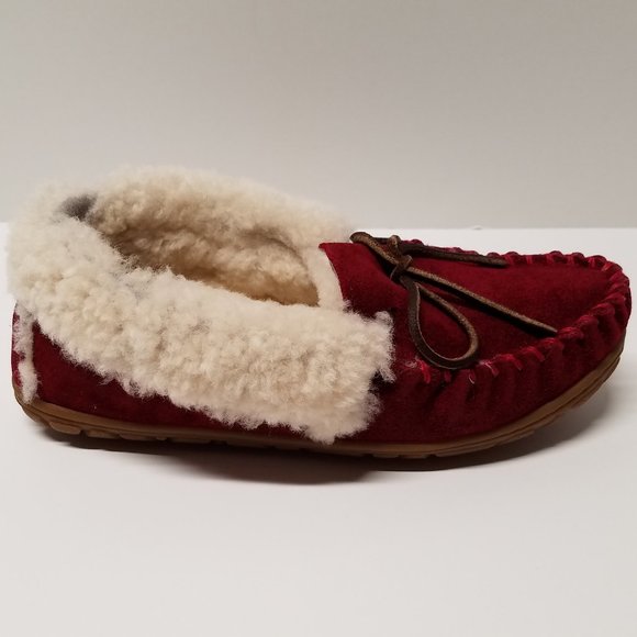 L.L. Bean Wicked Good Dark Red Moccasins - Picture 7 of 12